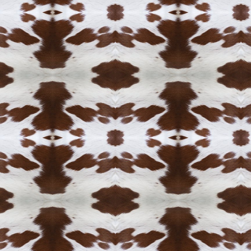 Hair on Cowhide 2 Pattern Acrylic Sheet - CMB Pattern Acrylic